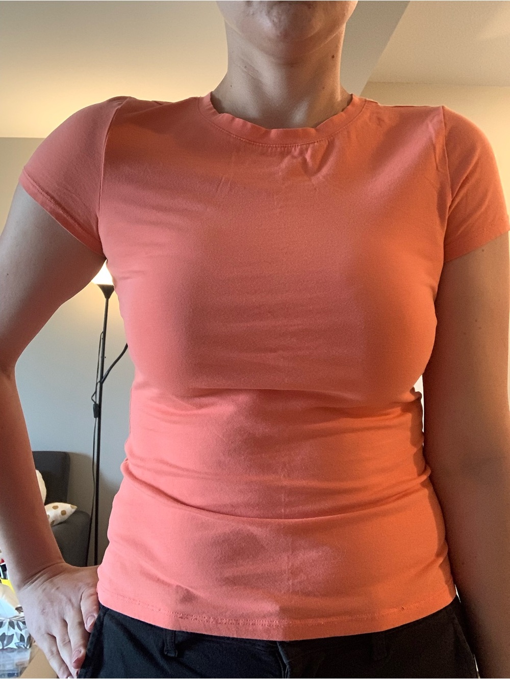 ⭐️3 for $15⭐️ Tag-free Cotton Coral T-shirt